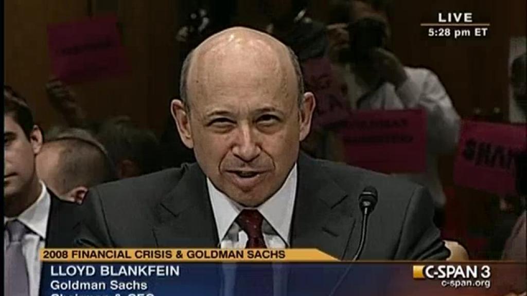 Lloyd Blankfein, CEO of Goldman Sachs